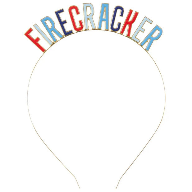Enamel Firecracker Party Headband (1ct)