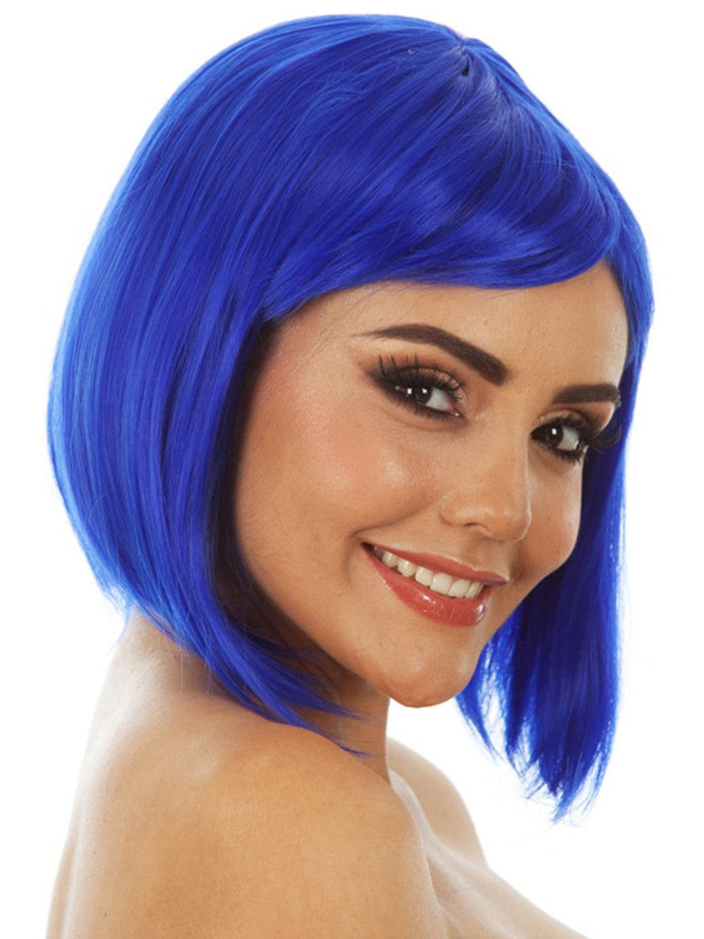 Long Blue Bob Wig costume wig, photo 1 of 2