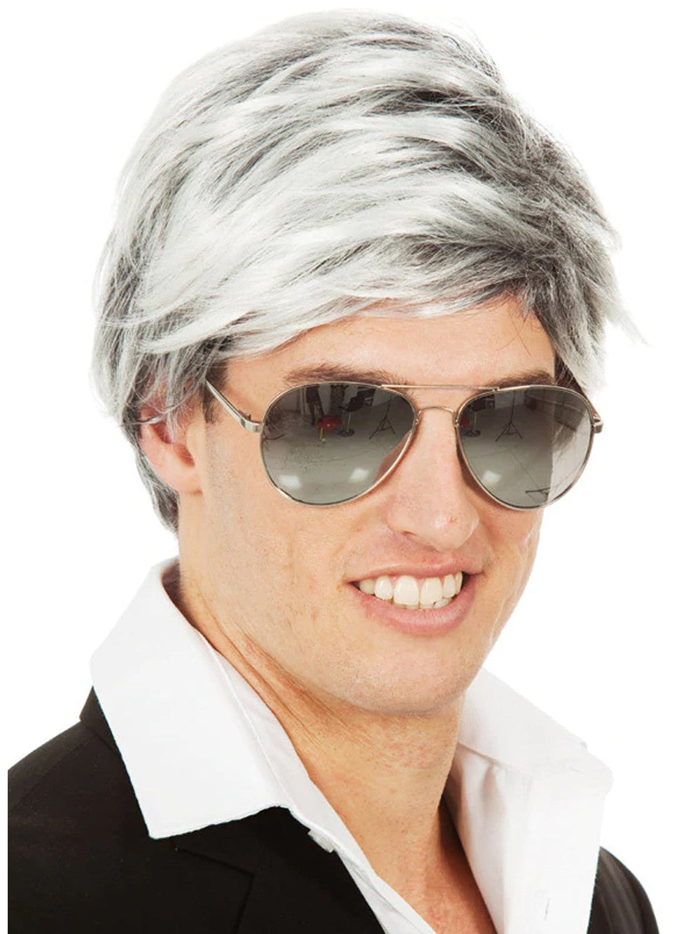 Men's Silver Fox Wig costume wig, photo 1 of 4