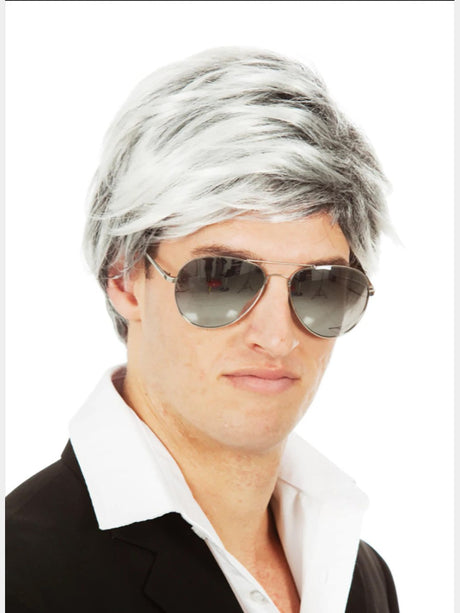 Men's Silver Fox Wig costume wig, photo 1 of 4