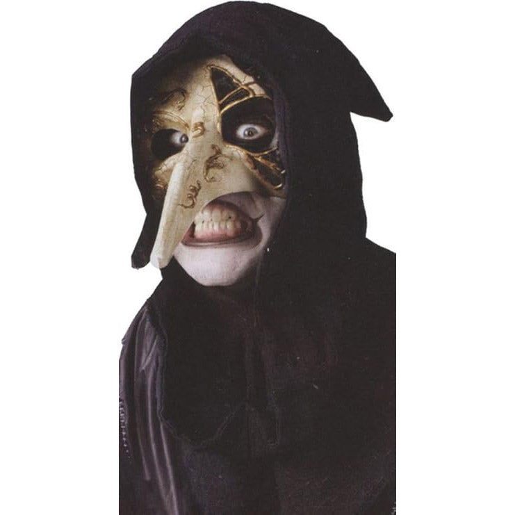 Venetian Raven Mask - Bone