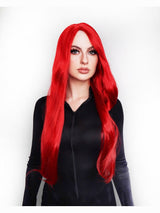 Fiery Red Long Wig costume wig, photo 1 of 4