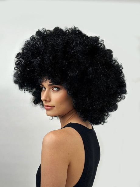 Super Jumbo Black Afro Wig costume wig, photo 1 of 4