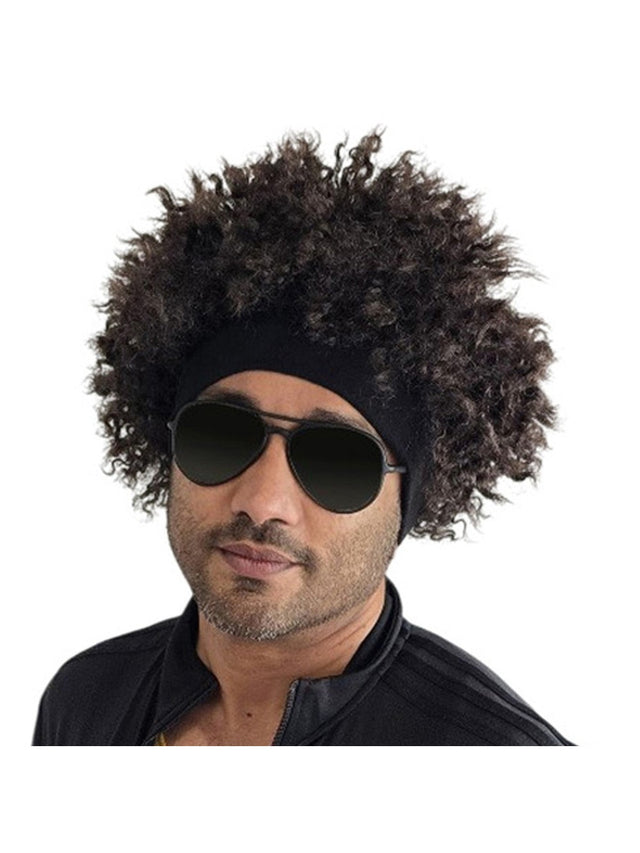 Urban Afro Wig With Headband costume wig, photo 1 of 4