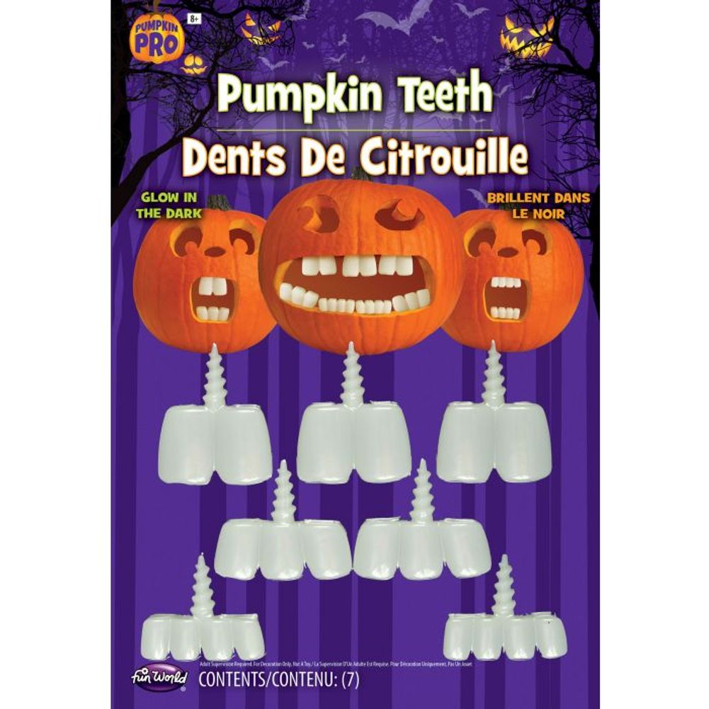 Glow-In-The-Dark Pumpkin Buck Teeth
