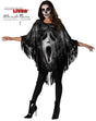 Ghost Face Fringe Poncho O/S