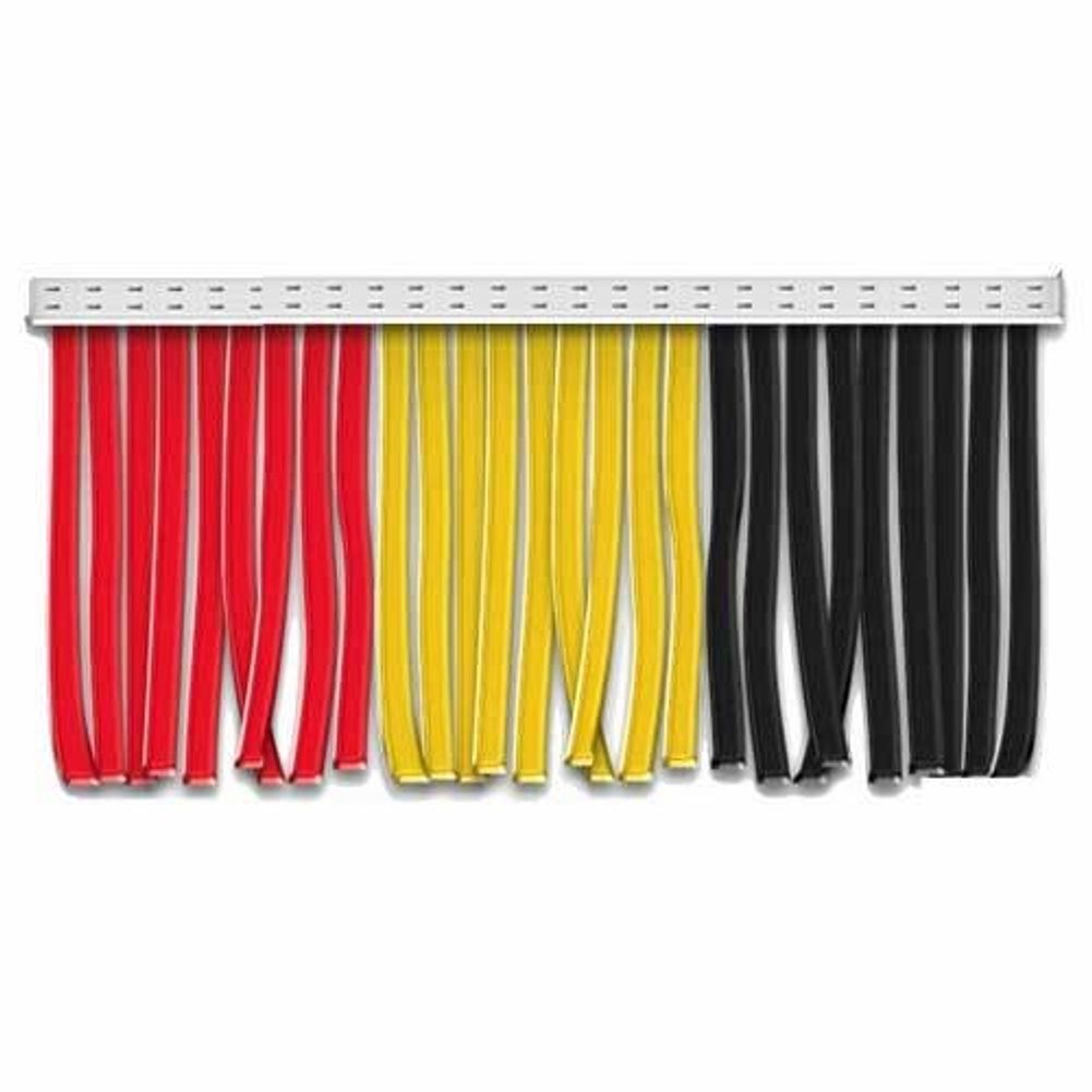 Black, Red, and Yellow Poly Fringe Banner 60 Ft.