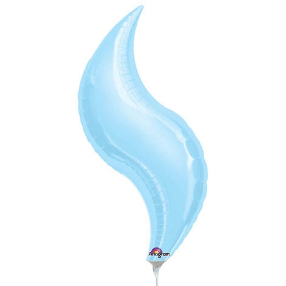 19" Pastel Blue Curve
