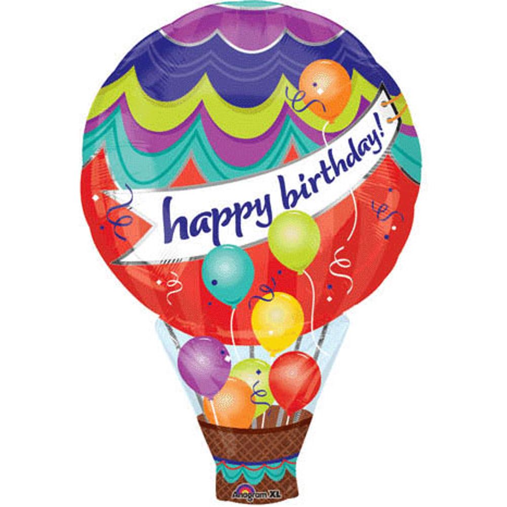 Birthday Hot Air Balloon Super Shape