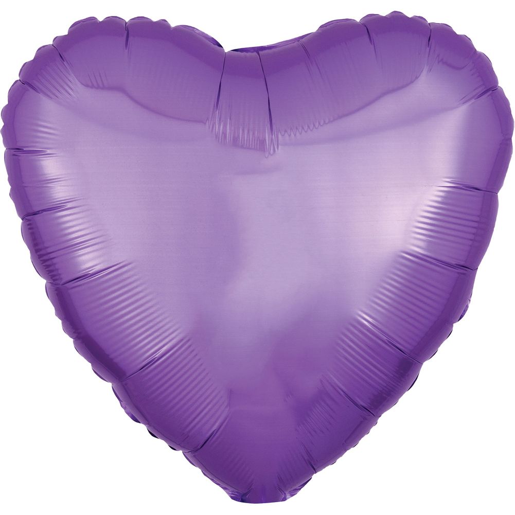18" Pearl Lavender Heart Foil Balloon (1ct)