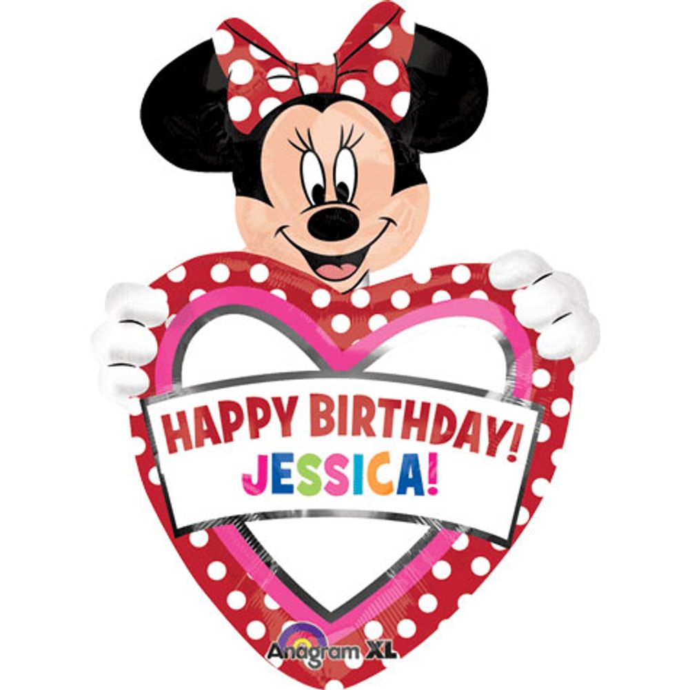 Minnie Mouse Birthday Personalized Super Shape