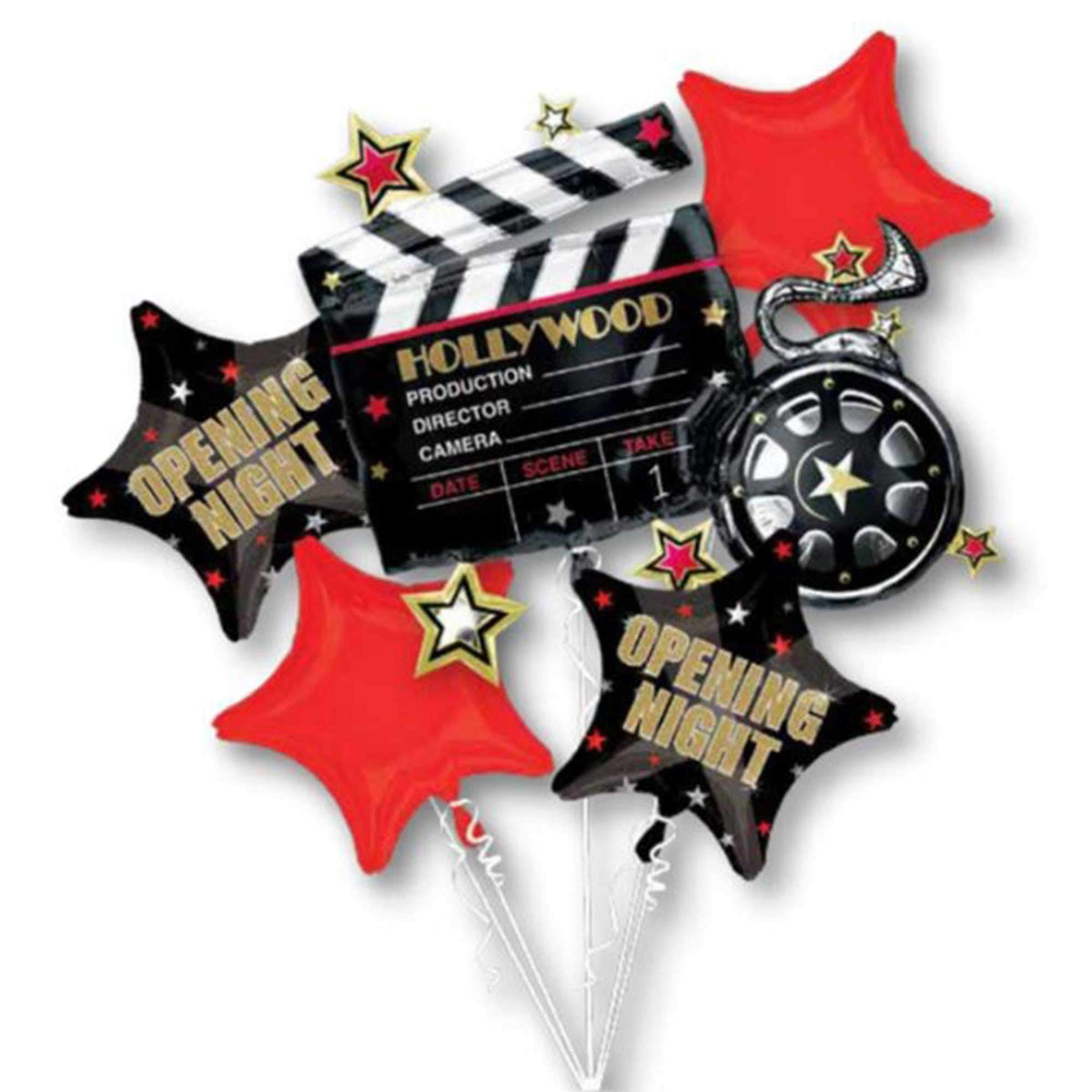 Hollywood Stars Bouquet of Balloons (5pc)