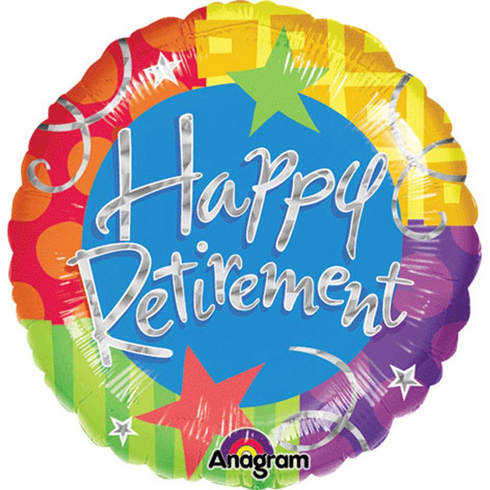 32" Happy Retirement Holographic