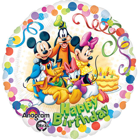 18" Mickey & Friends Party Hx
