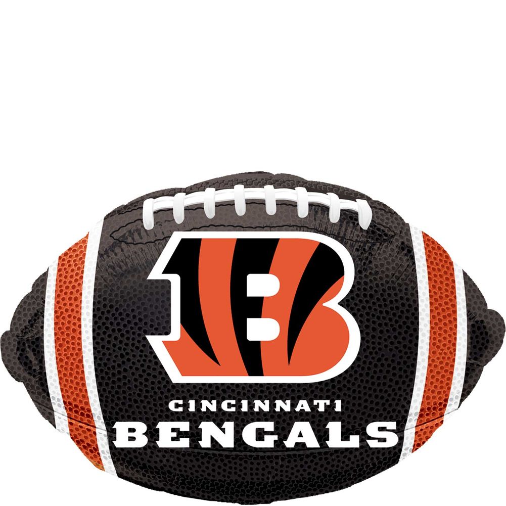 Cincinnati Bengals Football Junior Shape Foil Balloon (1ct)