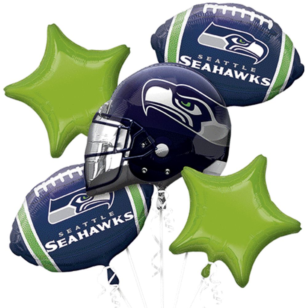 Seattle Seahawks Bouquet Of Balloons