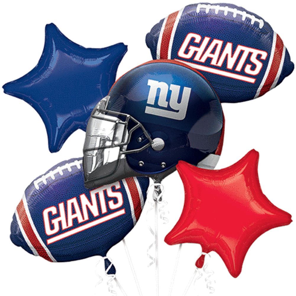 New York Giants Bouquet Of Balloons