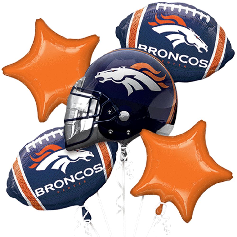 Denver Broncos Bouquet of Balloons