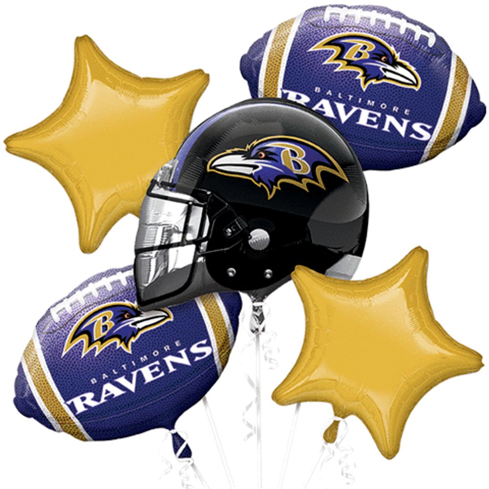 Baltimore Ravens Bouquet Of Balloons
