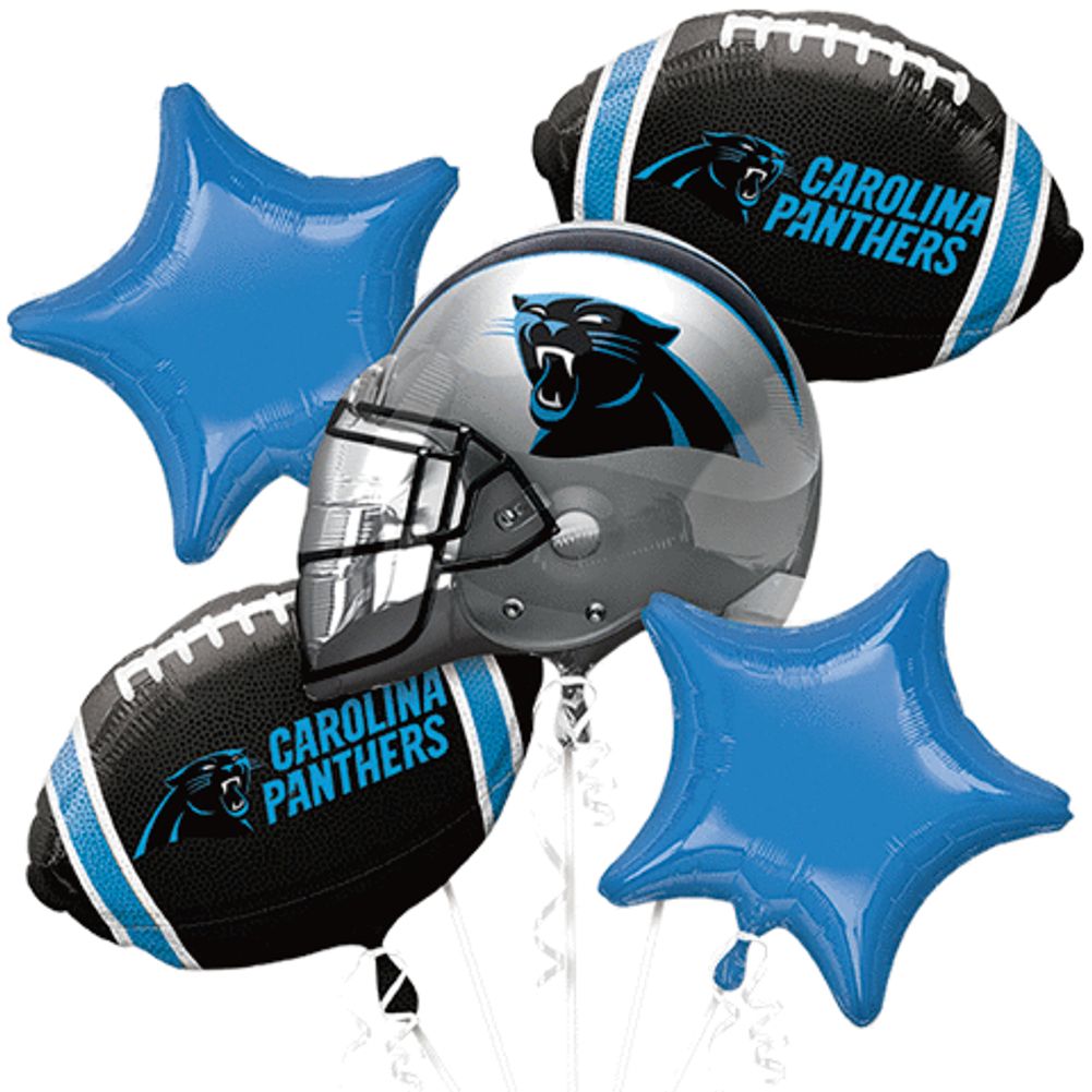Carolina Panthers Bouquet Of Balloons