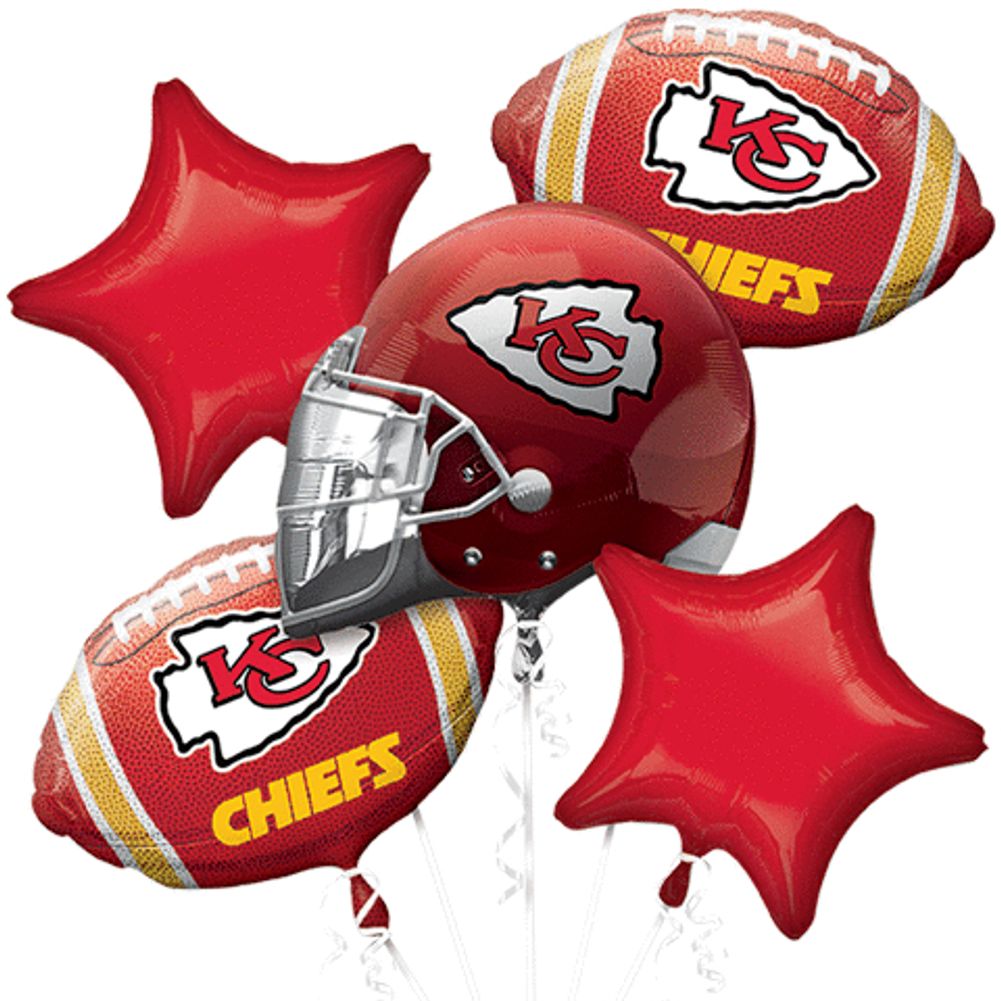 Kansas City Chiefs Bouquet Of Balloons