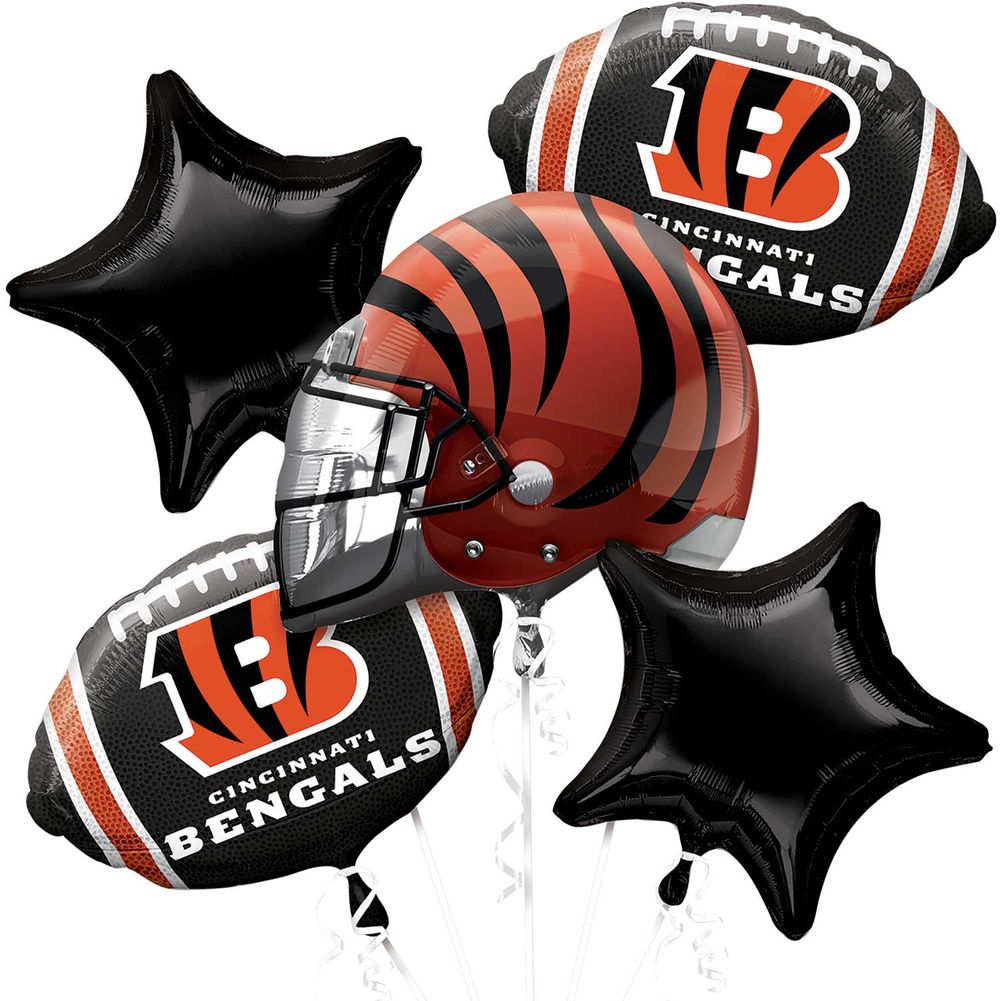 Cincinnatti Bengals Bouquet Of Balloons
