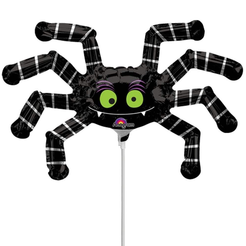 Striped Spider Mini Shape Foil Balloon
