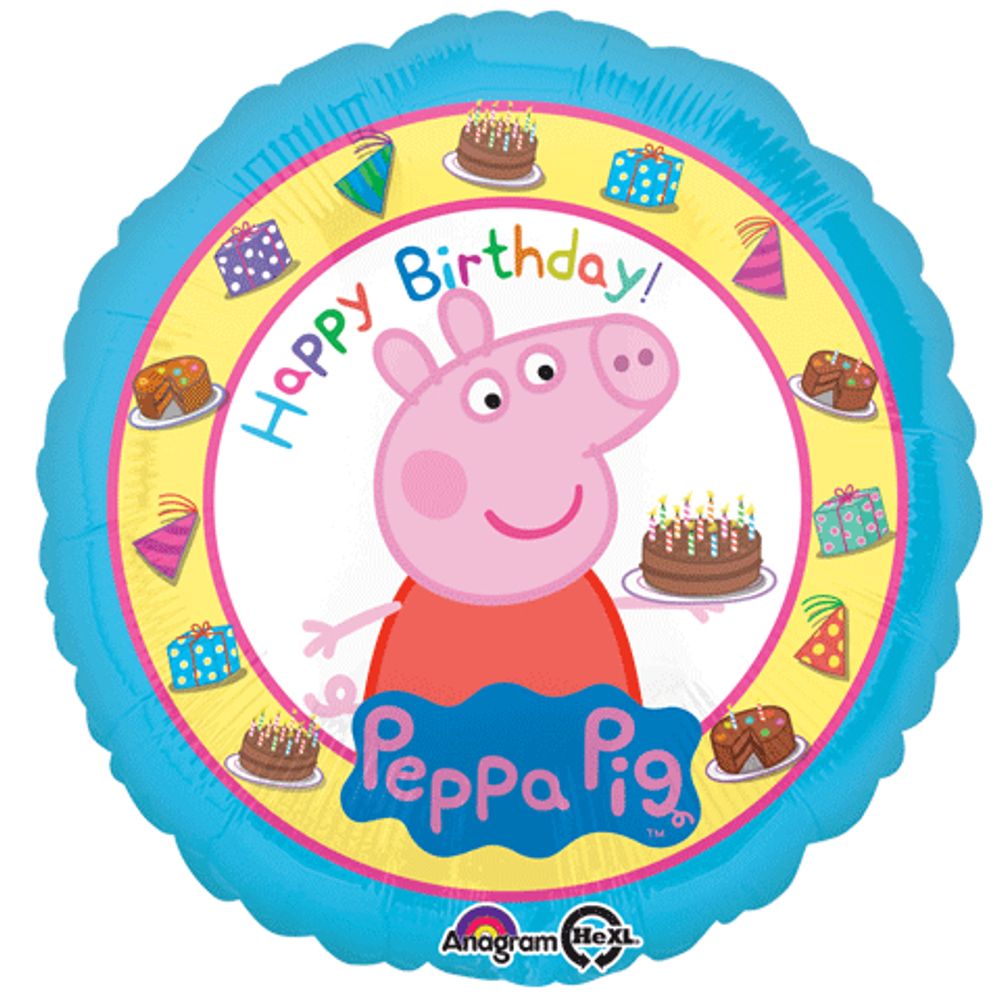 18" PEPPA PIG BIRTHDAY HX