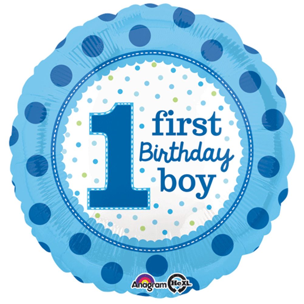 18" 1ST BIRTHDAY BOY HX