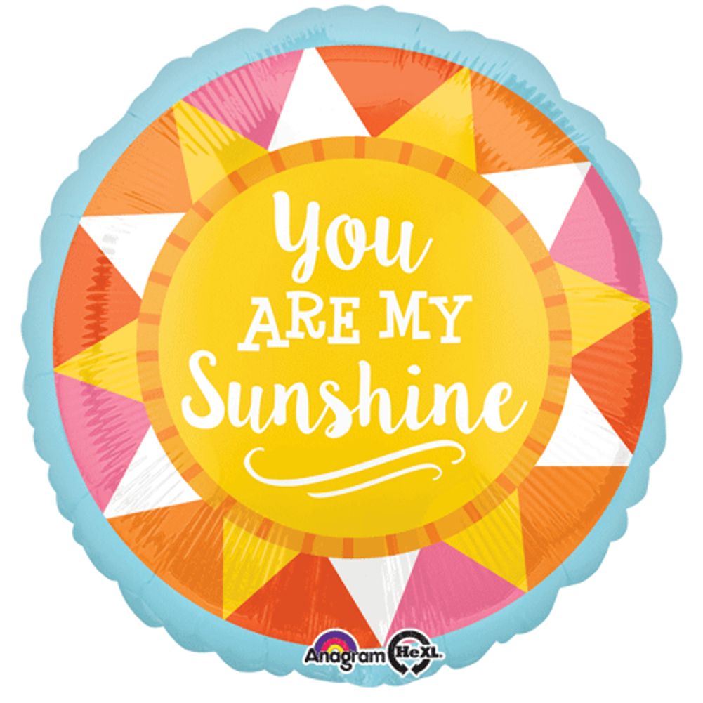 18" You Are My Sunshine Foil Balloon
