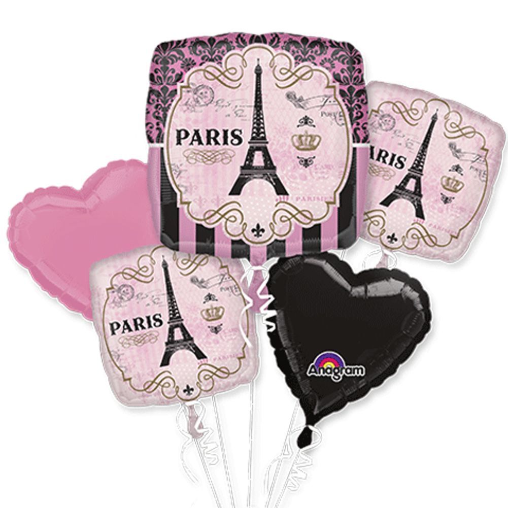 A DAY IN PARIS BOUQUET OF BALLOONS