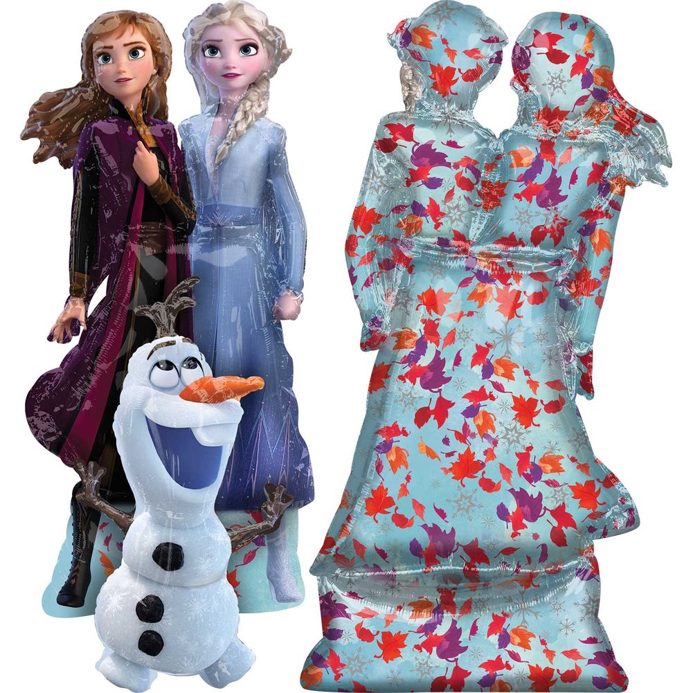 Frozen 2 Elsa, Anna, Olaf Air Walker Foil Balloon