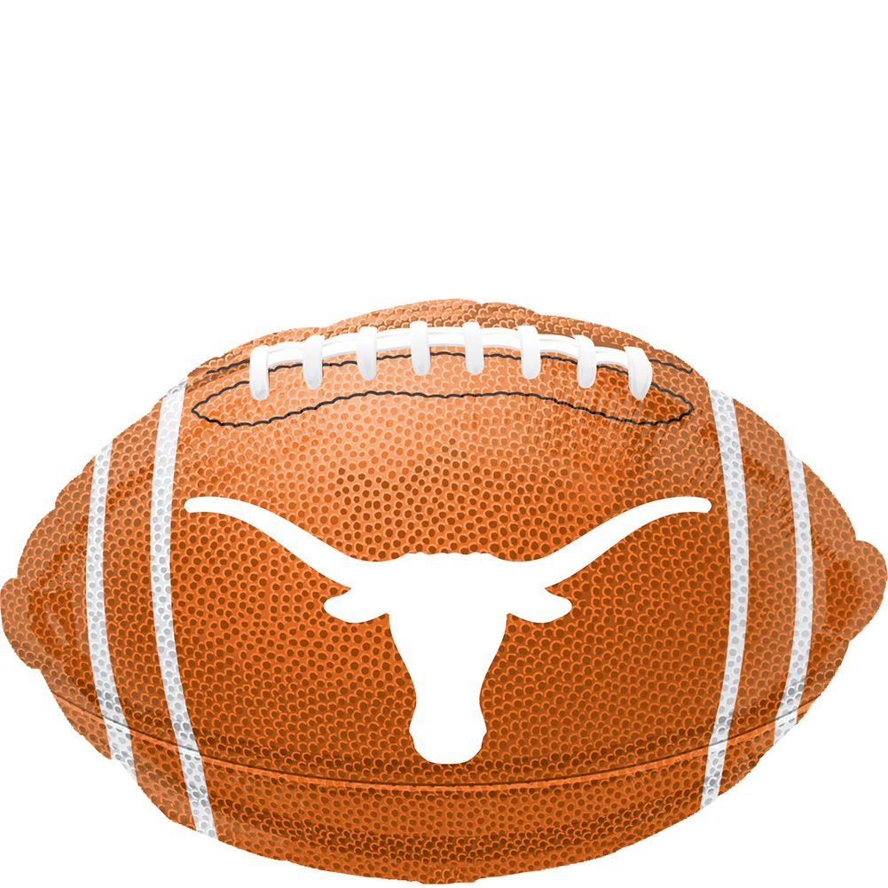 University Of Texas Football Football Junior Shape Foil Balloon (1ct)
