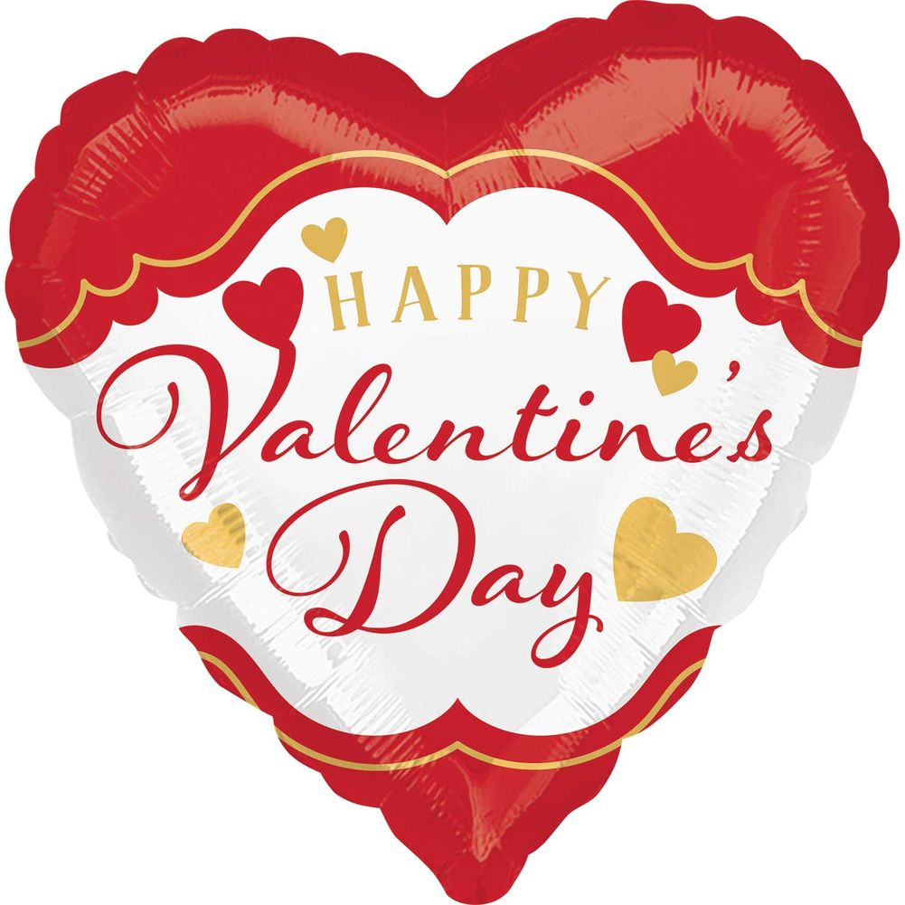 18" Valentine Fancy Curves Vlp Foil Balloon (1ct)