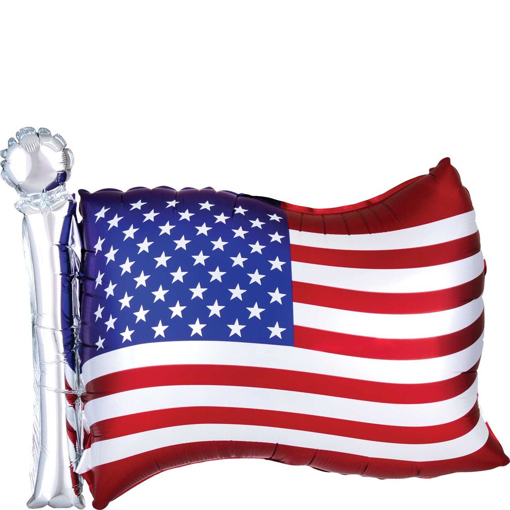 Satin Infused Flag Super Shape Foil Balloon (1ct)