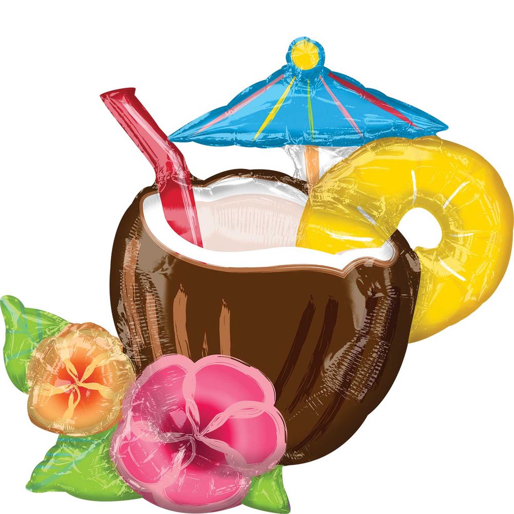 Coconut Pina Colada Foil Super Shape Balloon (1ct)