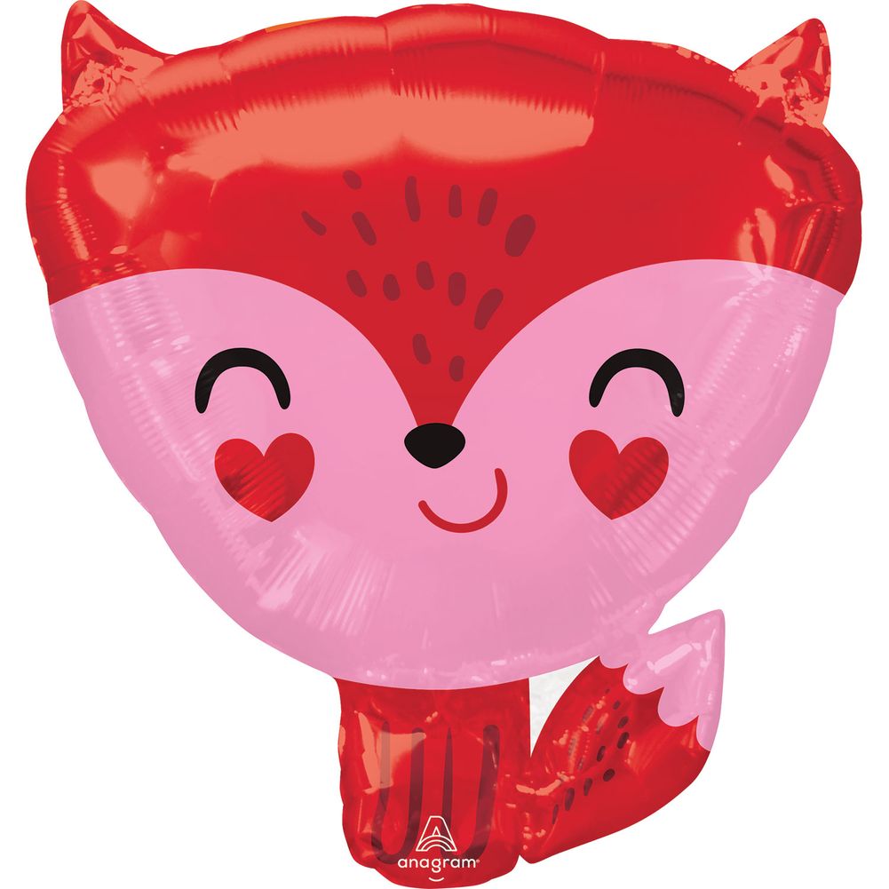 18" Foxy Helium Shape Foil Balloon (1ct)