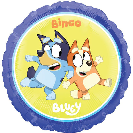 18" Bluey Foil Balloon, vibrant and cheerful decoration perfect for kids' birthday parties and themed events.