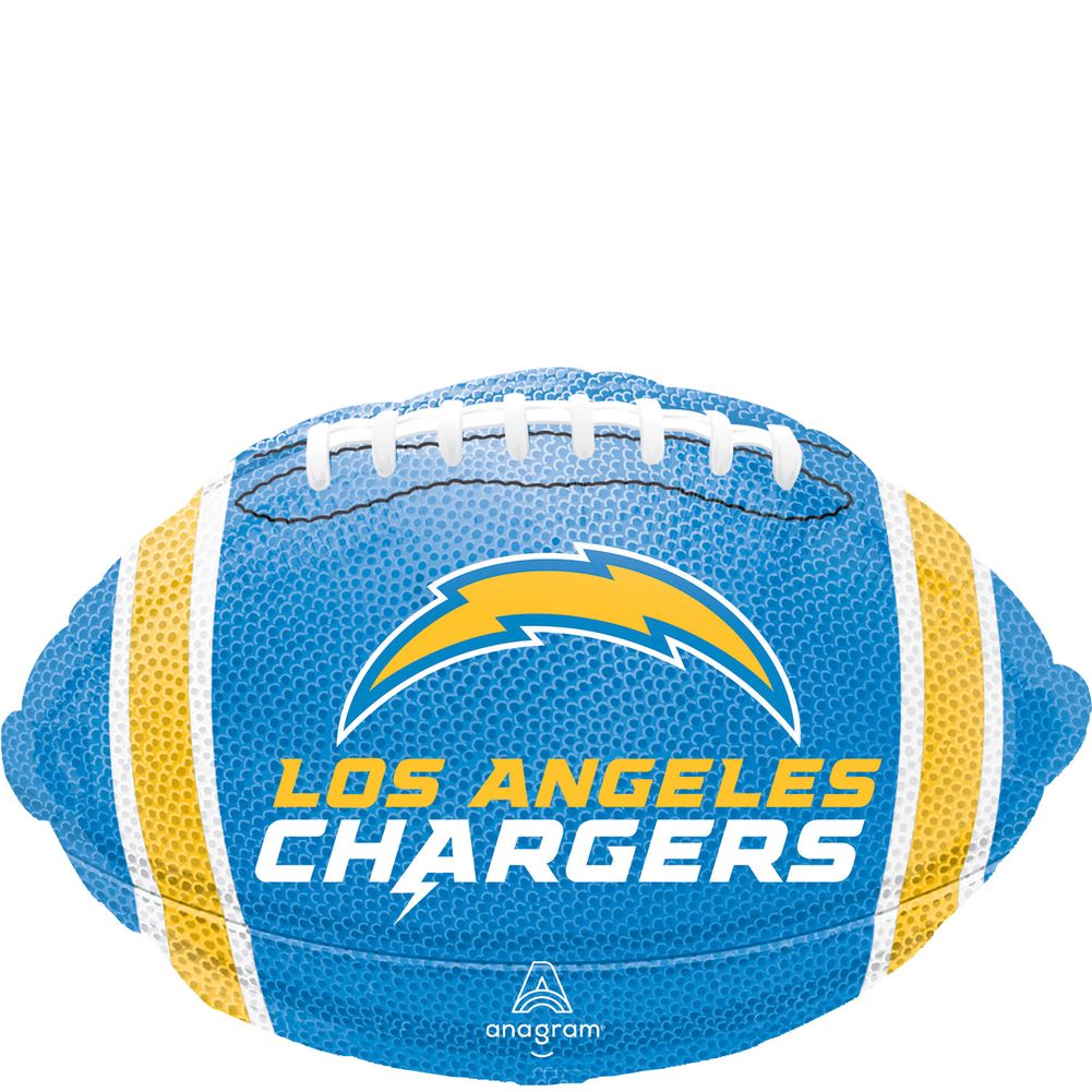 Los Angeles Chargers Football Football Junior Shape Foil Balloon (1ct)