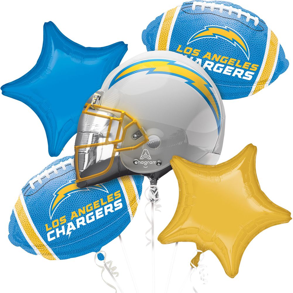 Los Angeles Chargers Bouquet Of Balloons