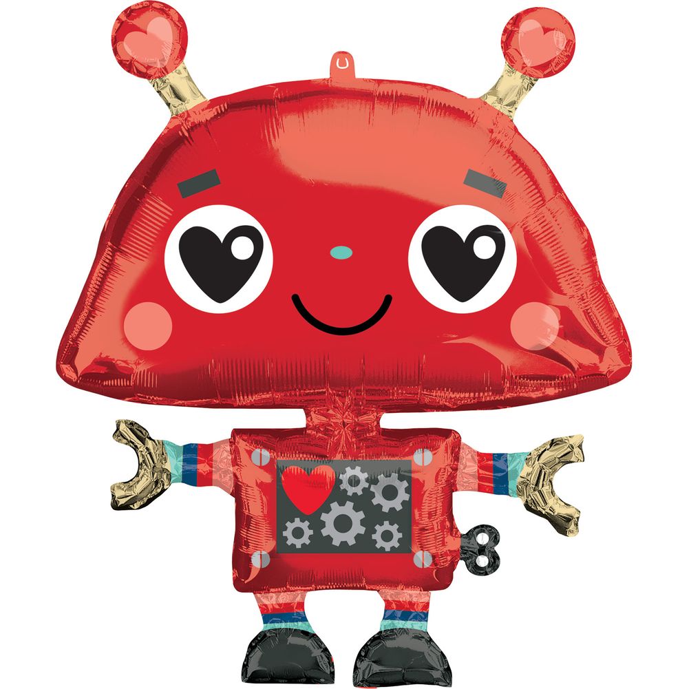 29" Love Robot Super Shape Foil Balloon (1ct)