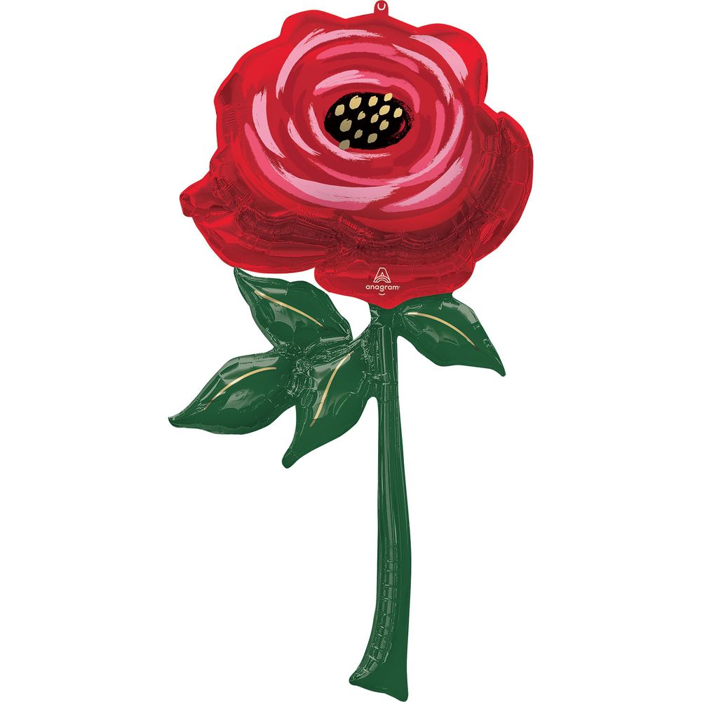 33" Painted Rose Giant Multi-balloon Foil Balloon (1ct)