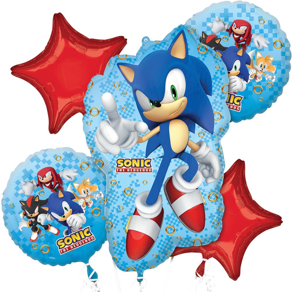 Sonic the Hedgehog Balloon Bouquet
