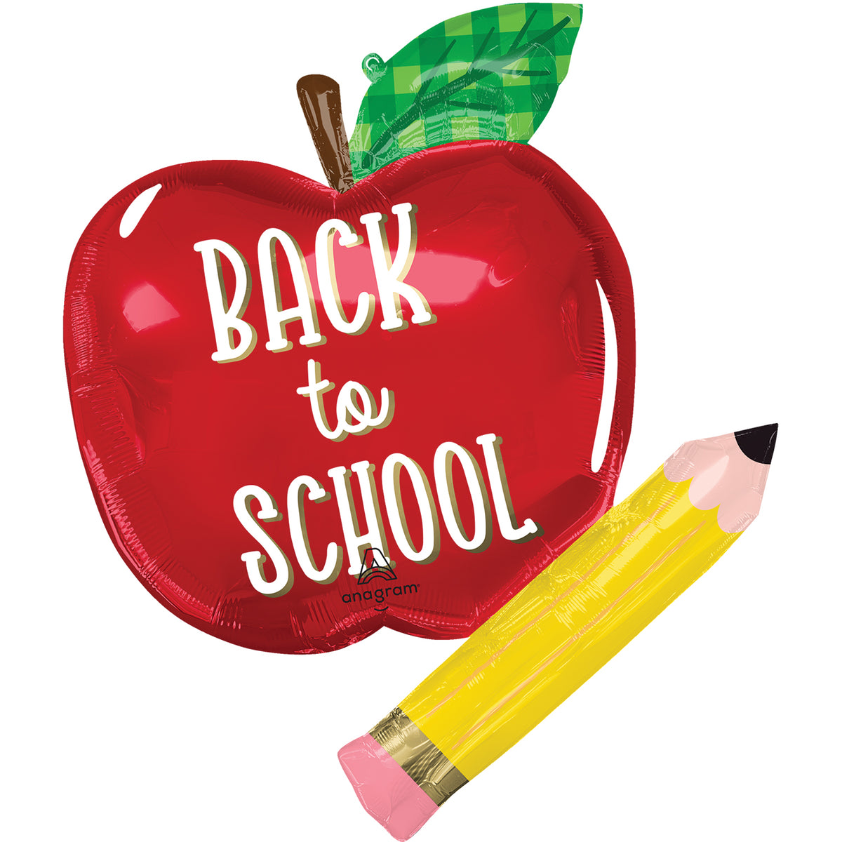 Back to School Apple & Pencil Super Shape
