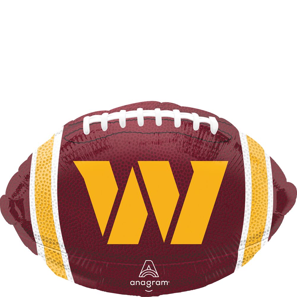 Washington Commanders Football Football Junior Shape Foil Balloon (1ct)