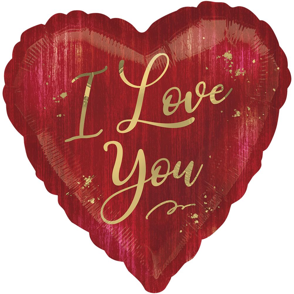 28" I Love You Rouge Jumbo Foil Balloon (1ct)