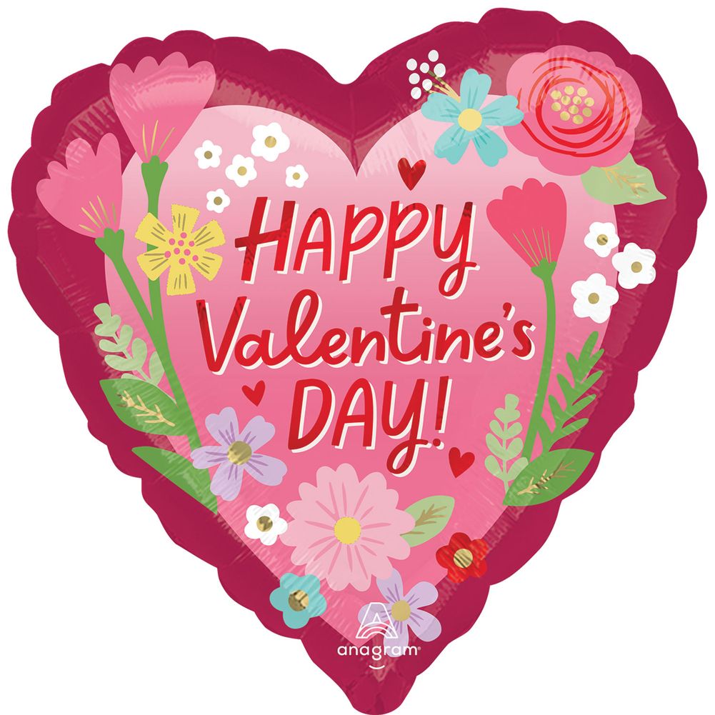 18" Sending Flowers Valentine Foil Balloon (1ct)