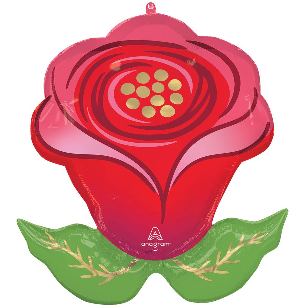 30" Sending Flowers Rose Super Shape Foil Balloon (1ct)