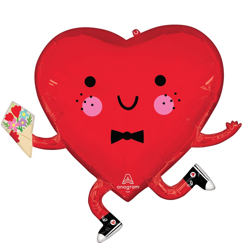 31" Happy Heart Guy Super Shape Foil Balloon (1ct)