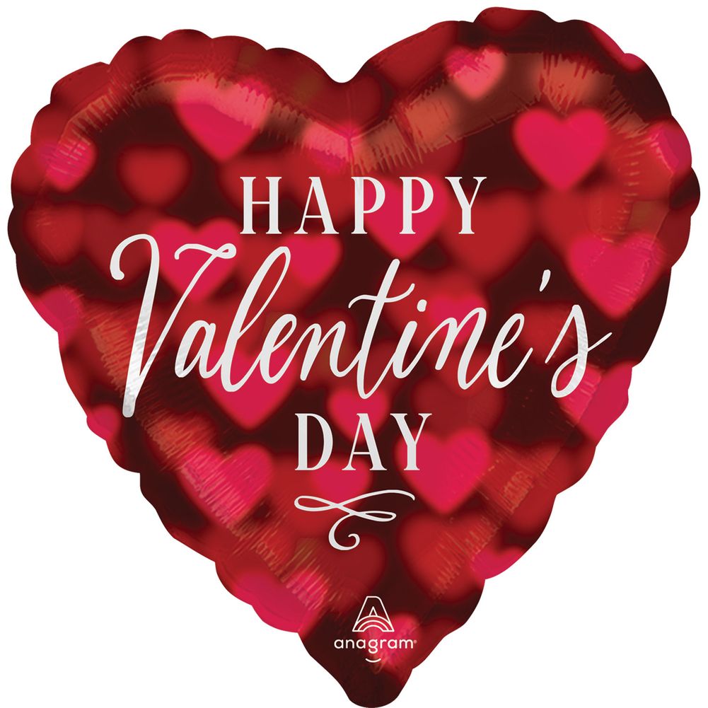 18" Happy Valentine's Day Romantic Glow Foil Balloon (1ct)